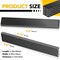 Neodymium Magnets, 12 Pack Strong Magnetic Bar with Double-Sided Adhensive Backing Heave Duty Rare Earth Magnet for Fridge, Classroom, Science and Craft - 2.36 x 0.39 x 0.12 in Black